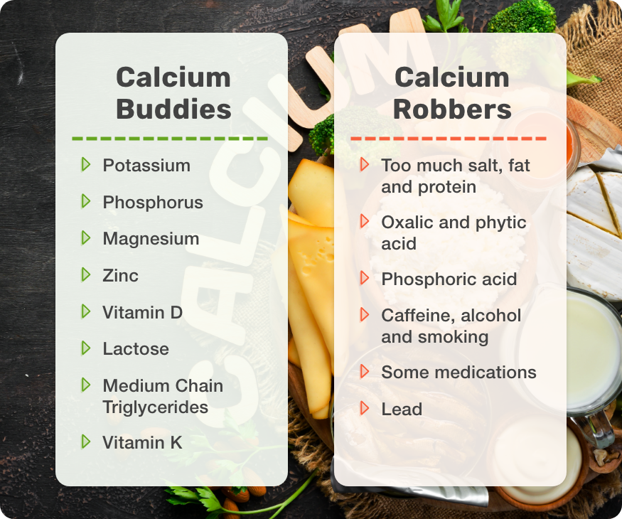 Calcium Buddies and Calcium Robbers